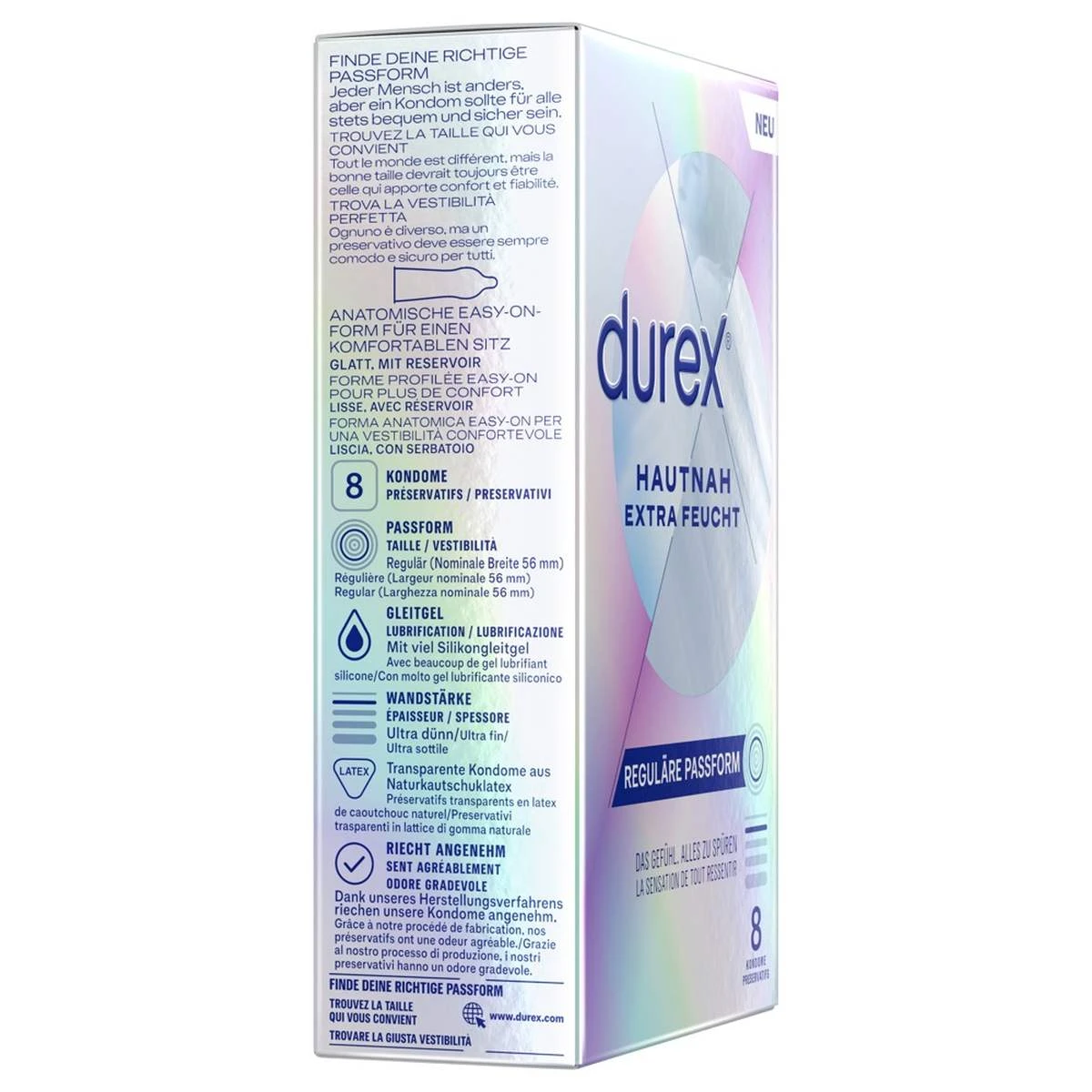 Durex Kondom »Hautnah Extra Feucht« 5 Durex Kondom »Hautnah Extra Feucht« – Bild 3