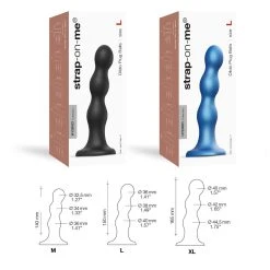 Strap-on-me »Dildo Plug Balls Noir« Hybrid Aus Silikon -JOYDIVISION Geschäft strap on me Dildo Plug Balls Noir Hybrid aus Silikon.FF699 00 5f4