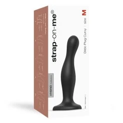 Strap-on-me »Dildo Plug Curvy Noir« Hybrid Aus Silikon -JOYDIVISION Geschäft strap on me Dildo Plug Curvy Noir Hybrid aus Silikon.FF702 00 3f4