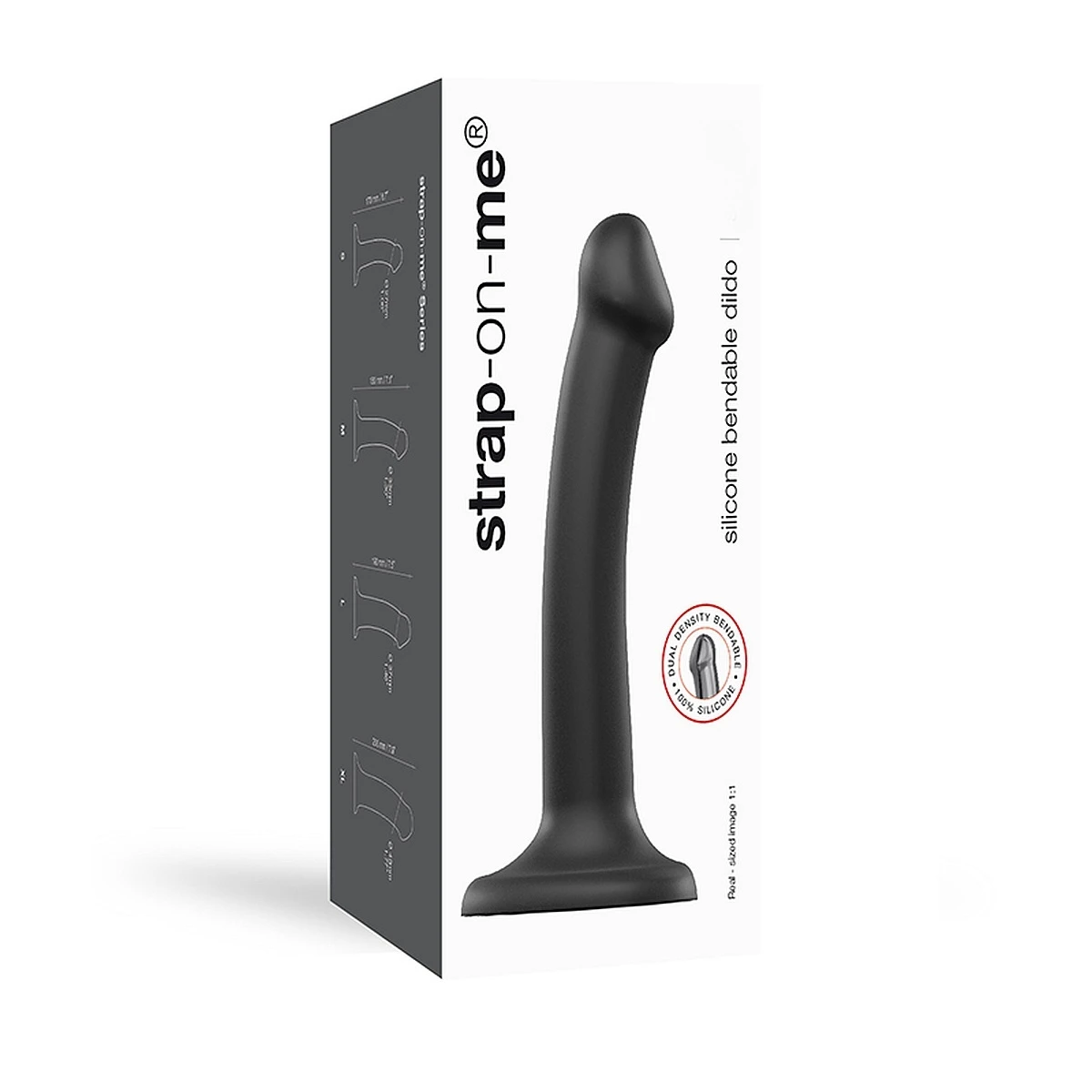Strap-on-me Dual Density Bendable Silikon Dildo Schwarz 6 Strap-on-me Dual Density Bendable Silikon Dildo Schwarz – Bild 4