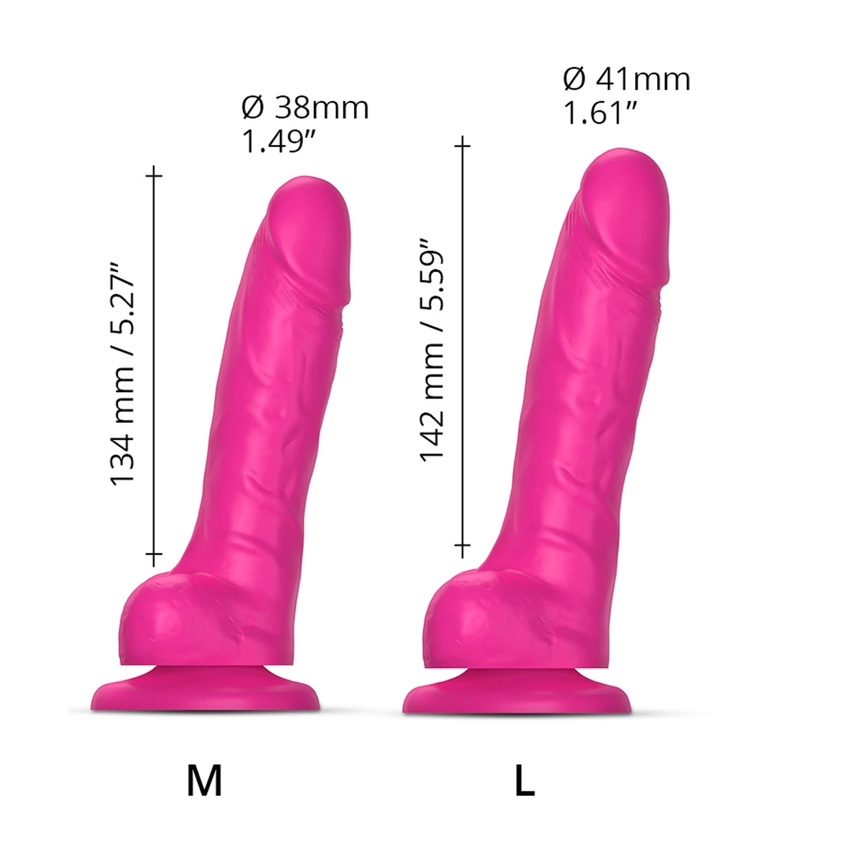 Strap-on-me »Sliding Skin Realistic Dildo« Silikon Pink 8 Strap-on-me »Sliding Skin Realistic Dildo« Silikon Pink – Bild 6