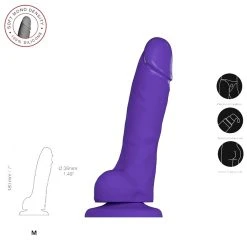 Strap-on-me »Soft Realistic Dildo« Aus Silikon, Violett -JOYDIVISION Geschäft strap on me Soft Realistic Dildo aus Silikon violett.FF693 00 2f17